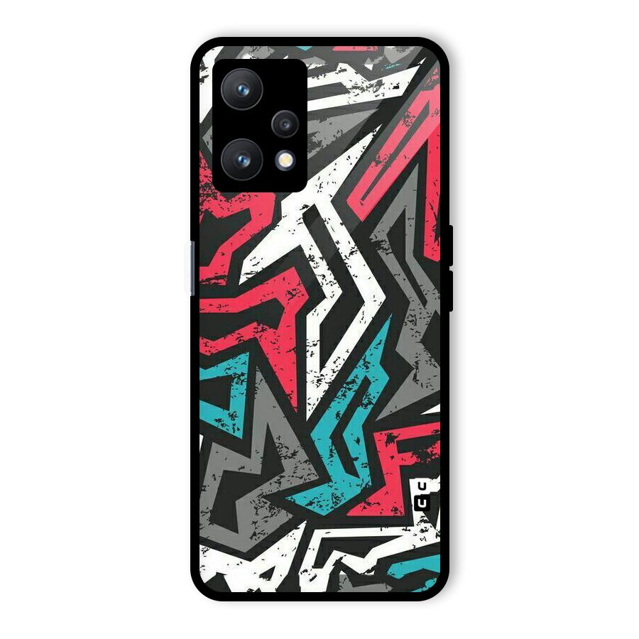 Rugged Strike Abstract Glass Back Case for Realme 9 Pro 5G