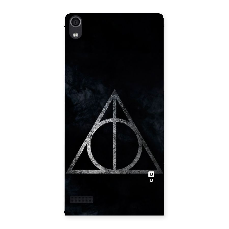 Rugged Triangle Design Back Case for Ascend P6