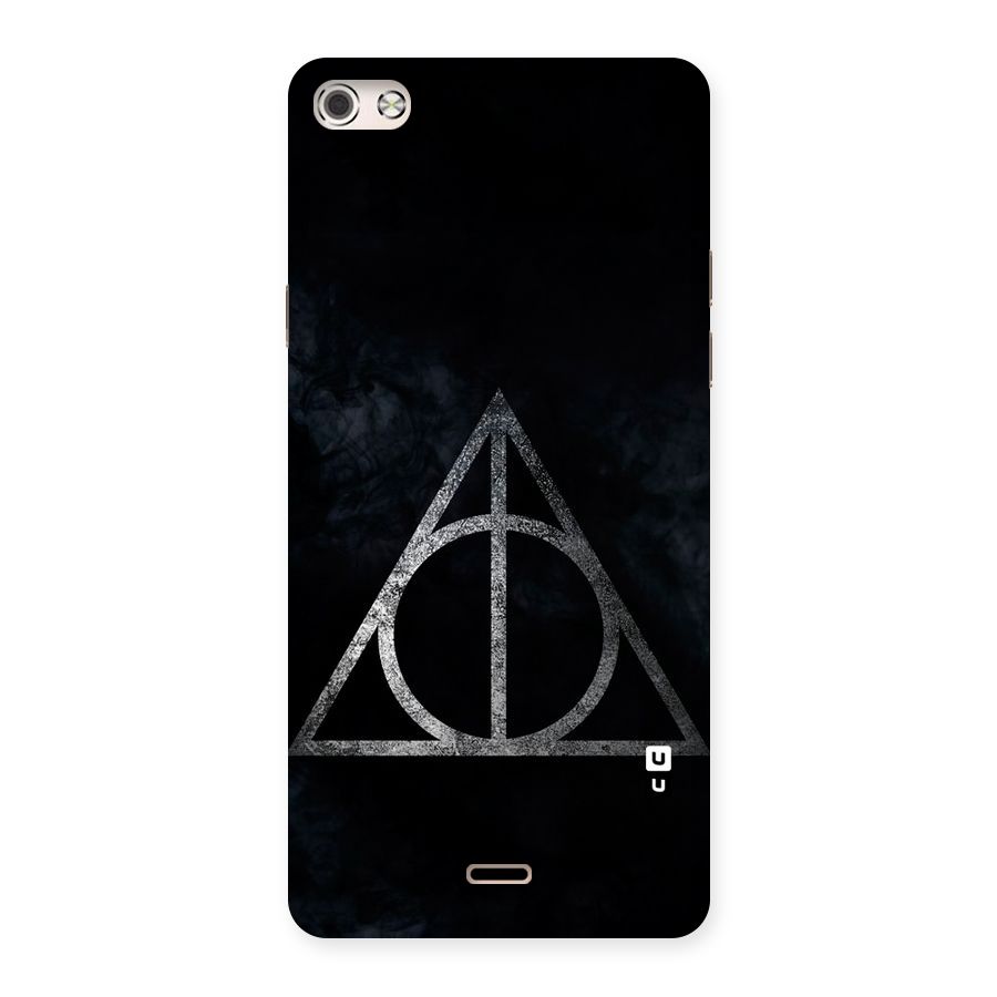 Rugged Triangle Design Back Case for Micromax Canvas Silver 5