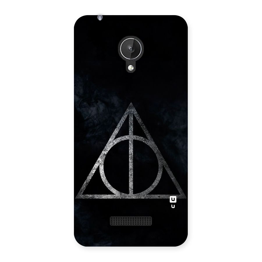 Rugged Triangle Design Back Case for Micromax Canvas Spark Q380