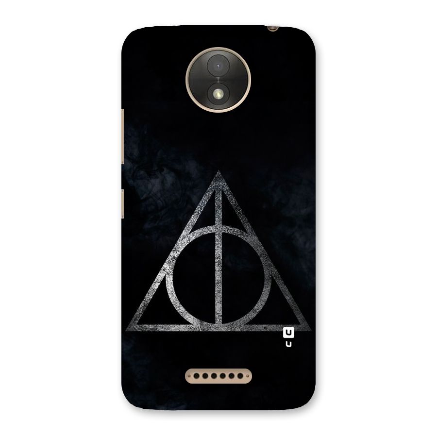 Rugged Triangle Design Back Case for Moto C Plus