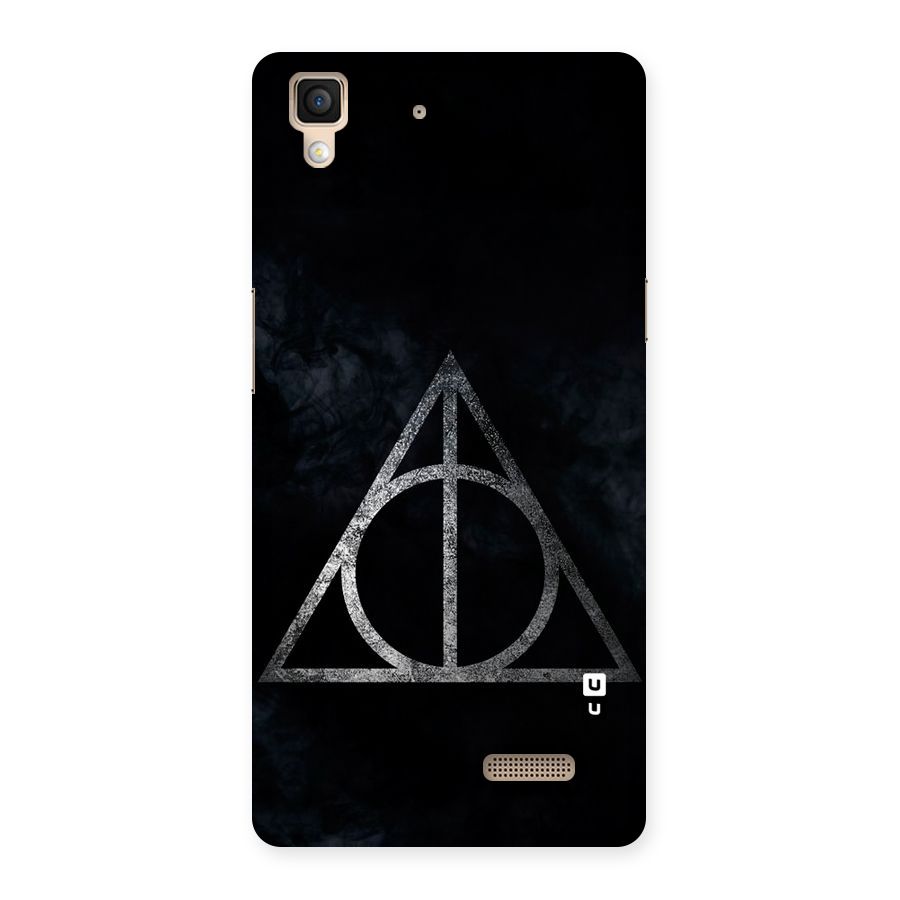 Rugged Triangle Design Back Case for Oppo R7