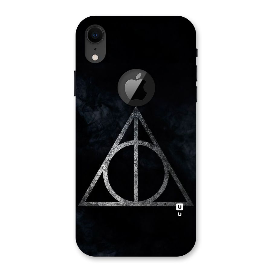 Rugged Triangle Design Back Case for iPhone XR Logo Cut