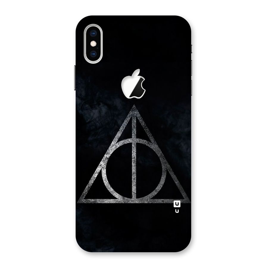 Rugged Triangle Design Back Case for iPhone XS Max Apple Cut
