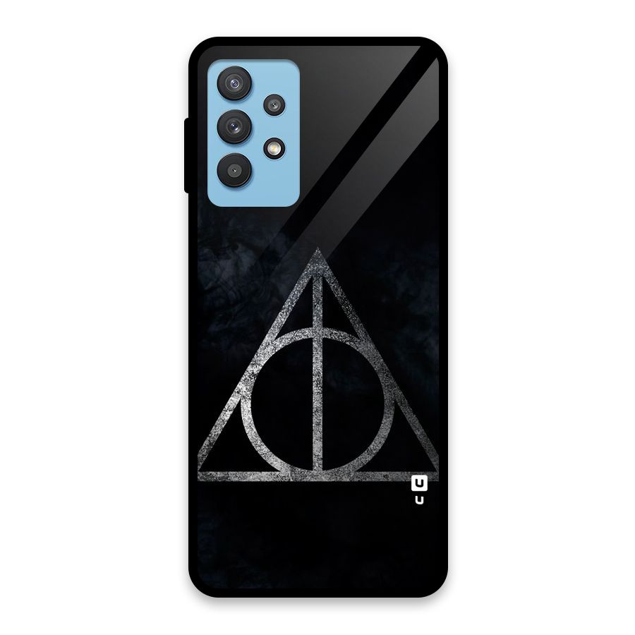 Rugged Triangle Design Glass Back Case for Galaxy M32 5G
