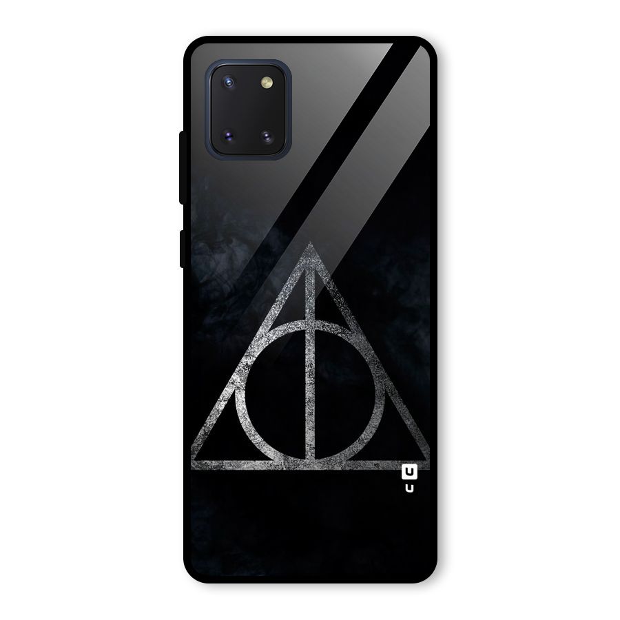 Rugged Triangle Design Glass Back Case for Galaxy Note 10 Lite