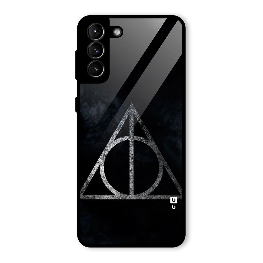 Rugged Triangle Design Glass Back Case for Galaxy S21 Plus