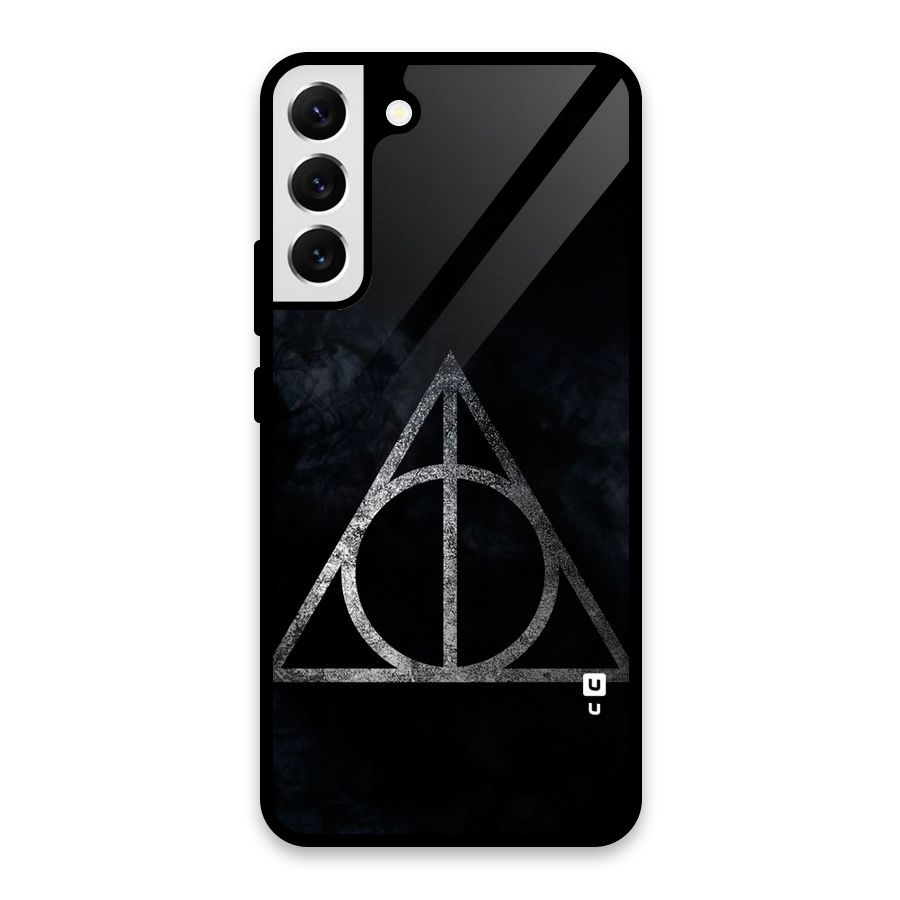 Rugged Triangle Design Glass Back Case for Galaxy S22 Plus 5G