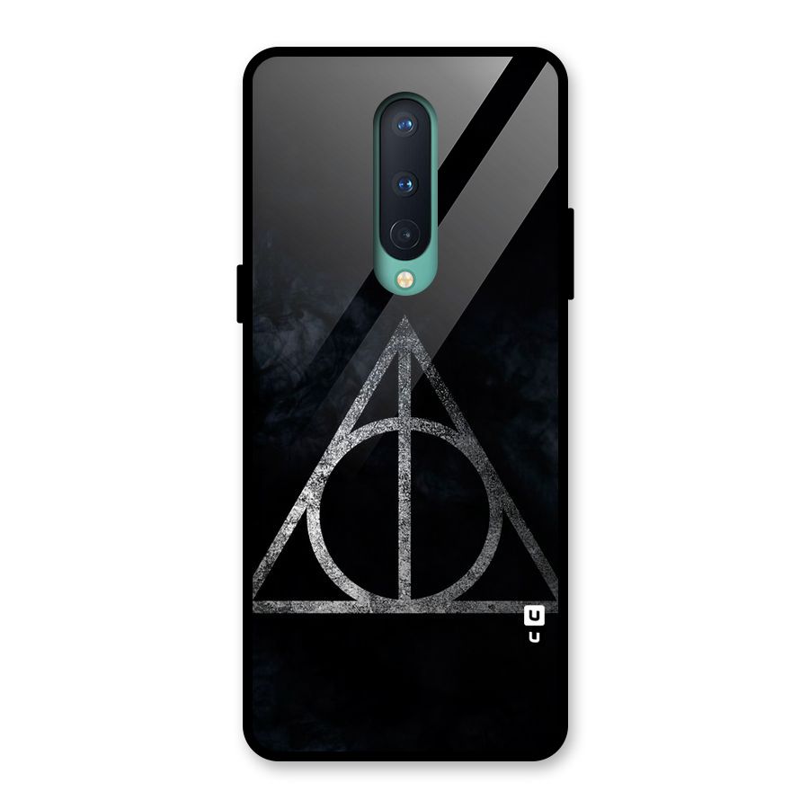 Rugged Triangle Design Glass Back Case for OnePlus 8