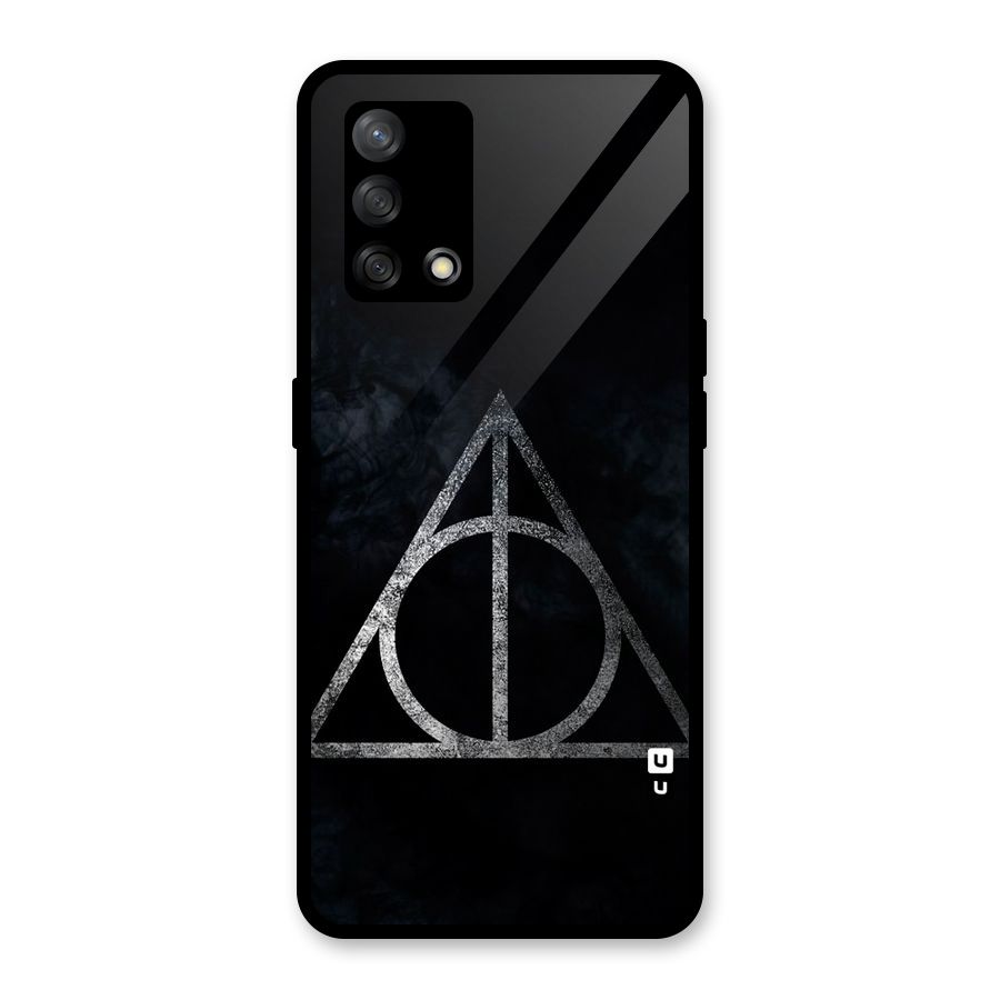 Rugged Triangle Design Glass Back Case for Oppo F19
