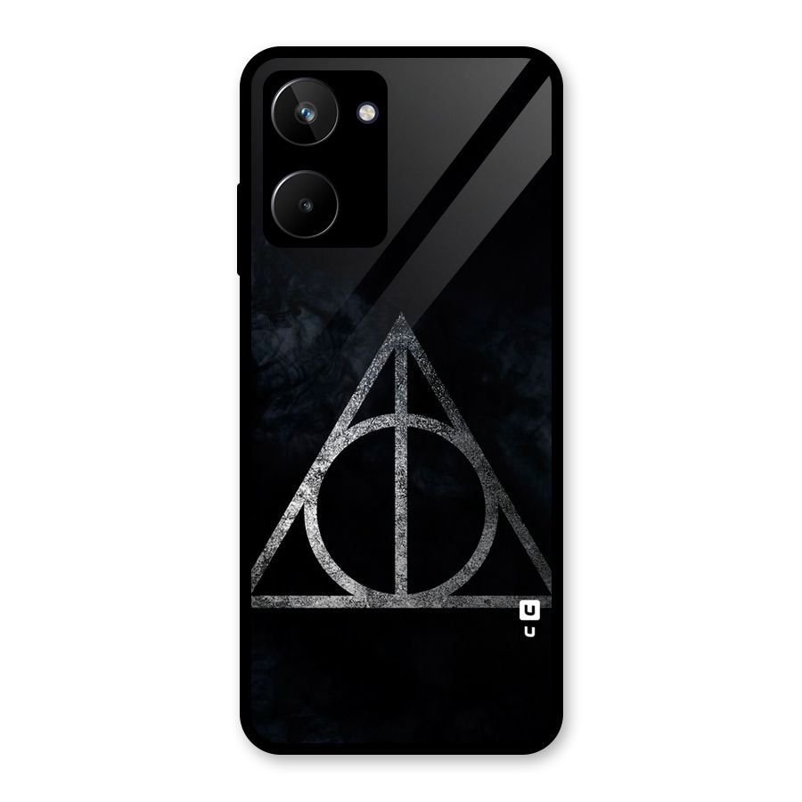 Rugged Triangle Design Glass Back Case for Realme 10