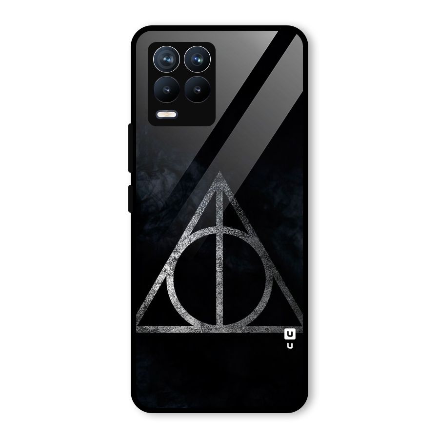 Rugged Triangle Design Glass Back Case for Realme 8
