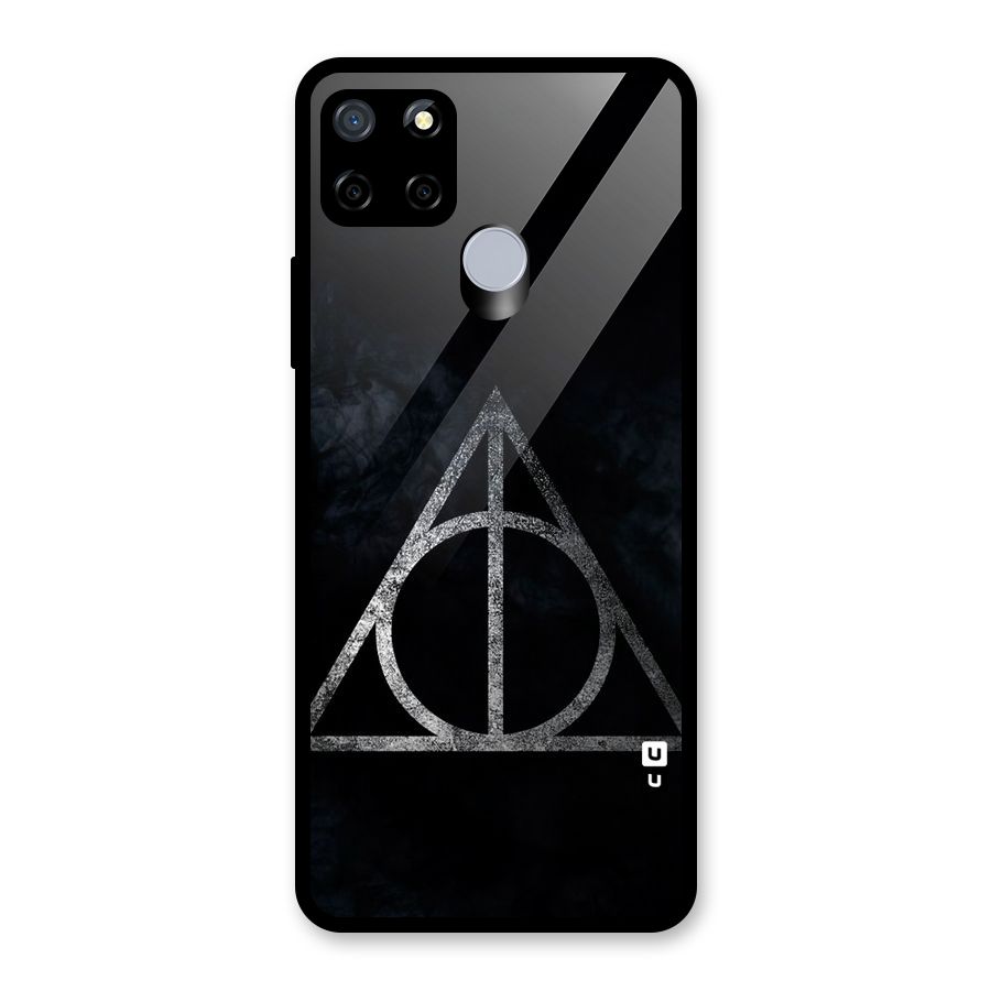 Rugged Triangle Design Glass Back Case for Realme C12