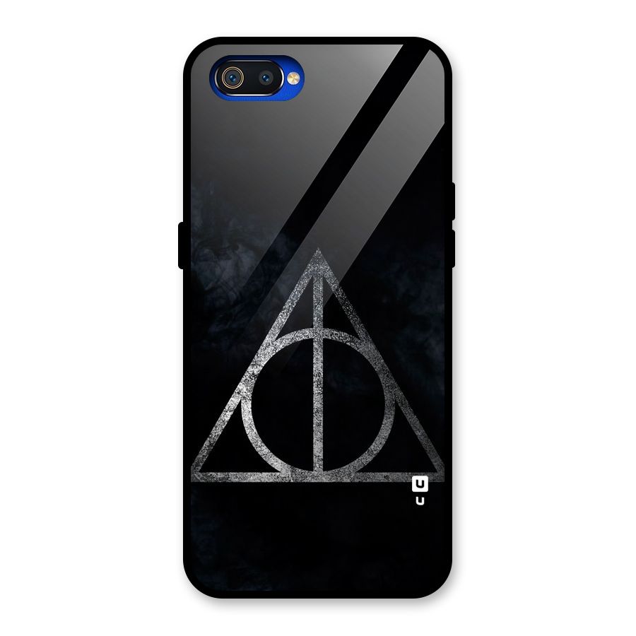 Rugged Triangle Design Glass Back Case for Realme C2