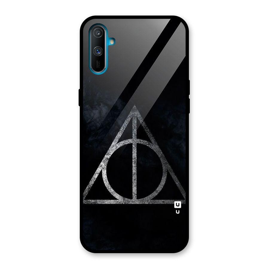 Rugged Triangle Design Glass Back Case for Realme C3