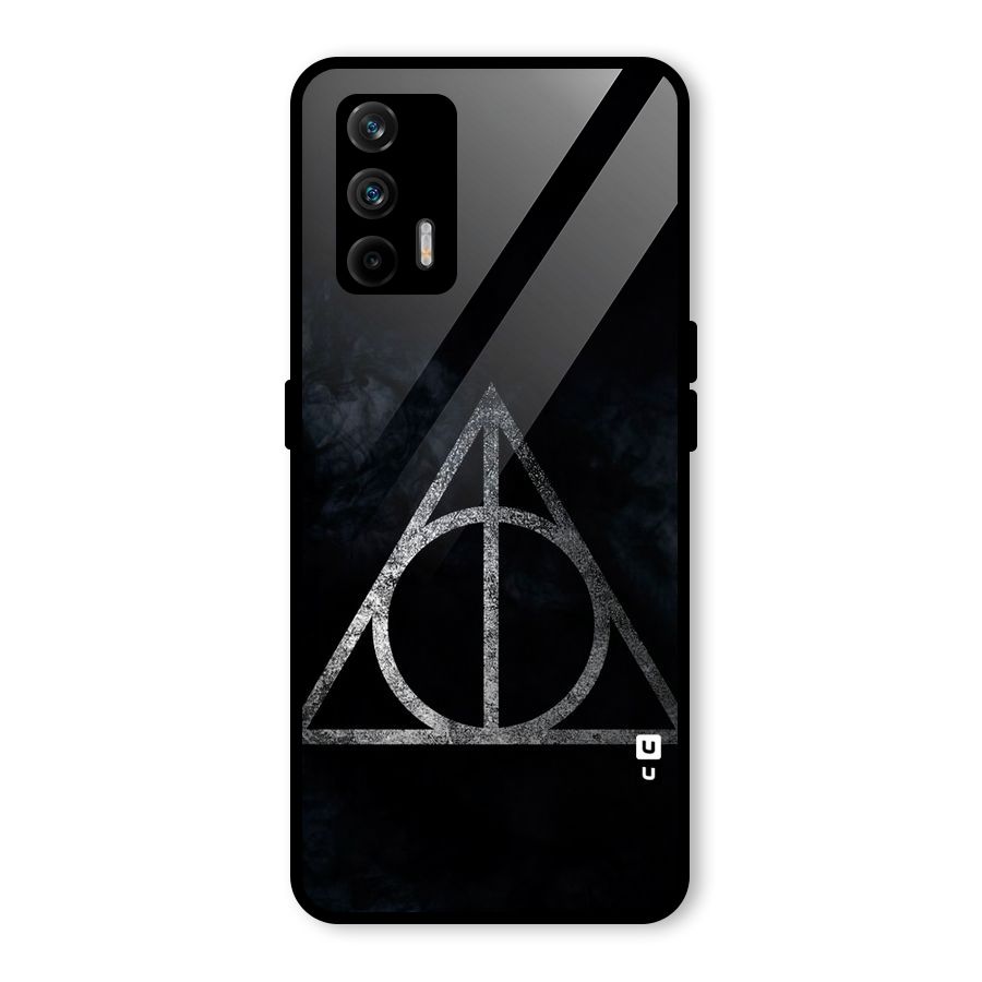 Rugged Triangle Design Glass Back Case for Realme GT 5G