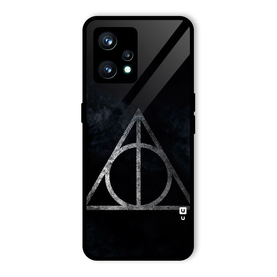 Rugged Triangle Design Glass Back Case for Realme Narzo 50 Pro