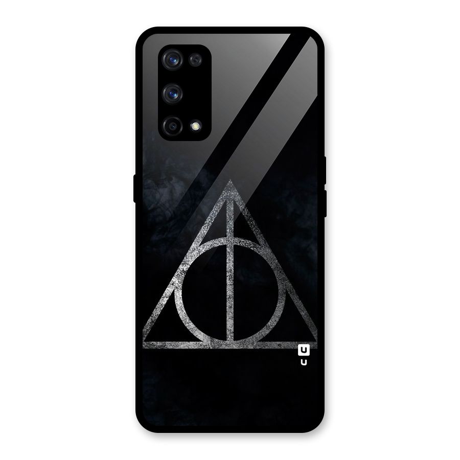 Rugged Triangle Design Glass Back Case for Realme X7 Pro