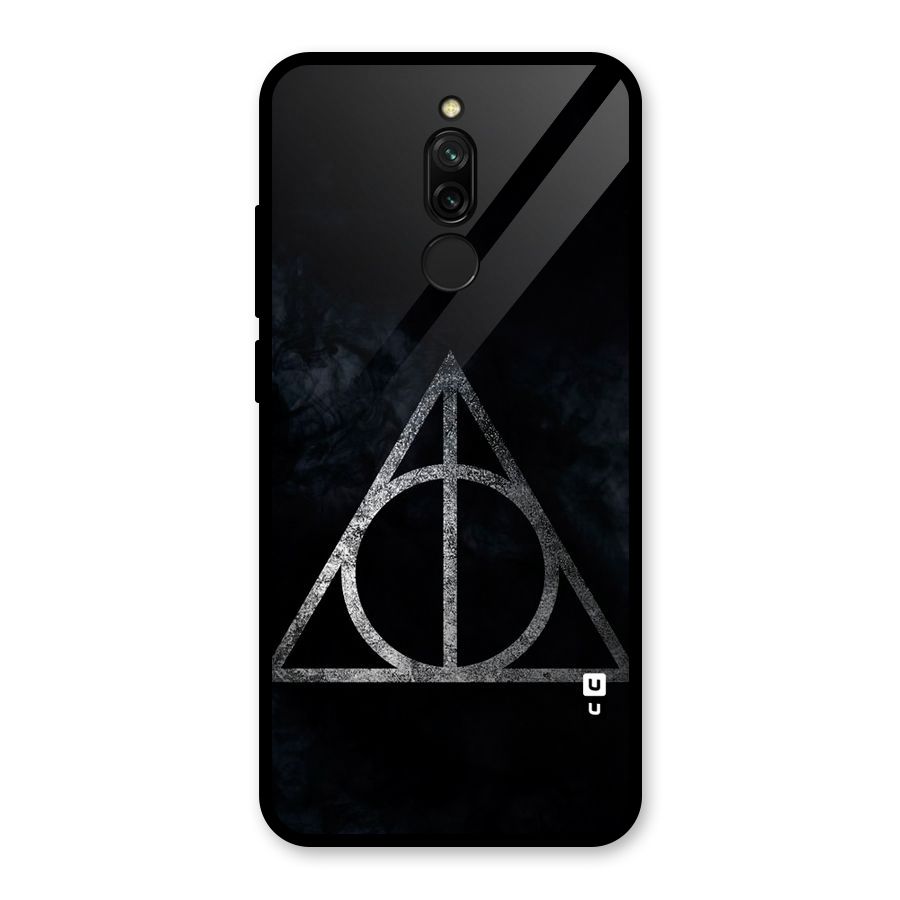 Rugged Triangle Design Glass Back Case for Redmi 8