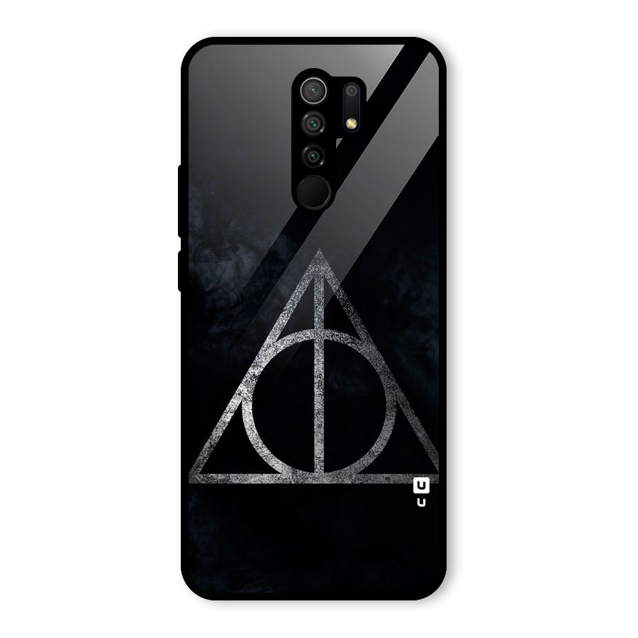 Rugged Triangle Design Glass Back Case for Redmi 9 Prime