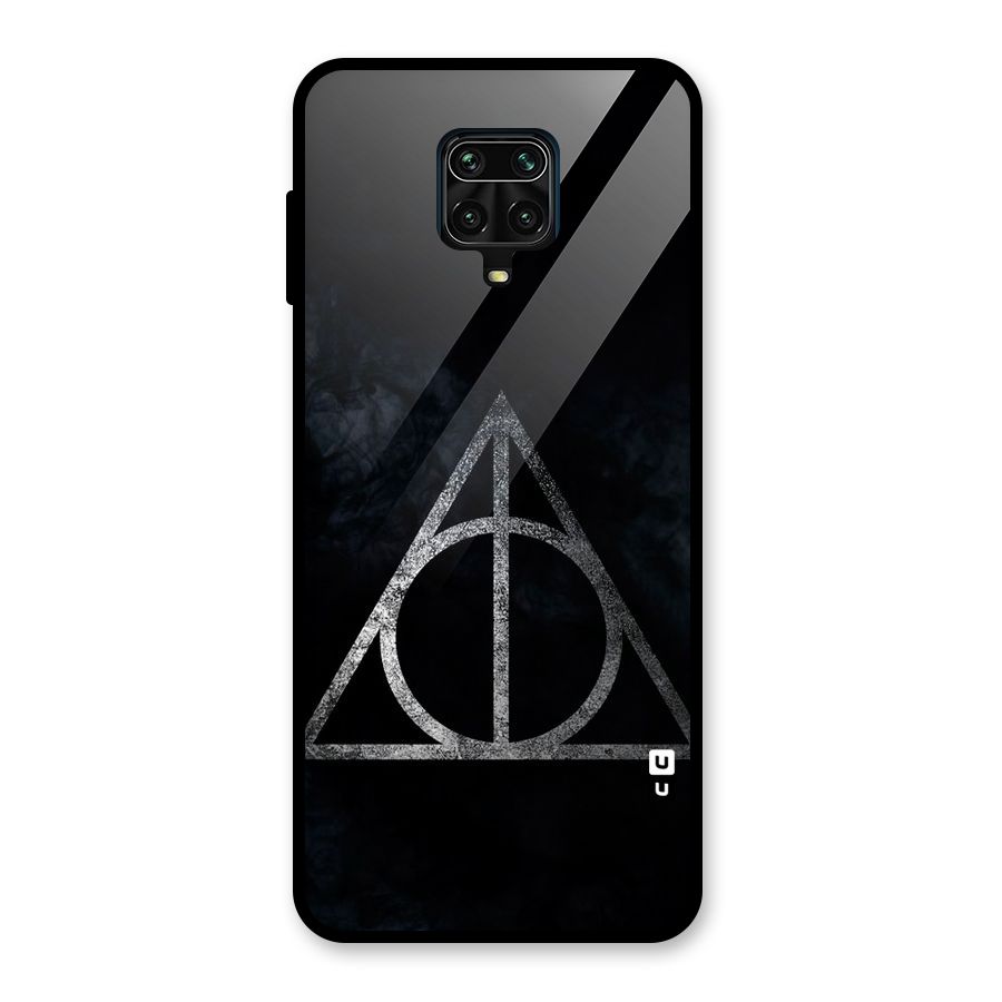 Rugged Triangle Design Glass Back Case for Redmi Note 10 Lite