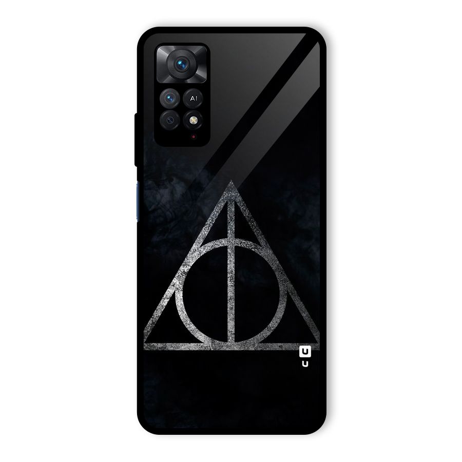 Rugged Triangle Design Glass Back Case for Redmi Note 11 Pro