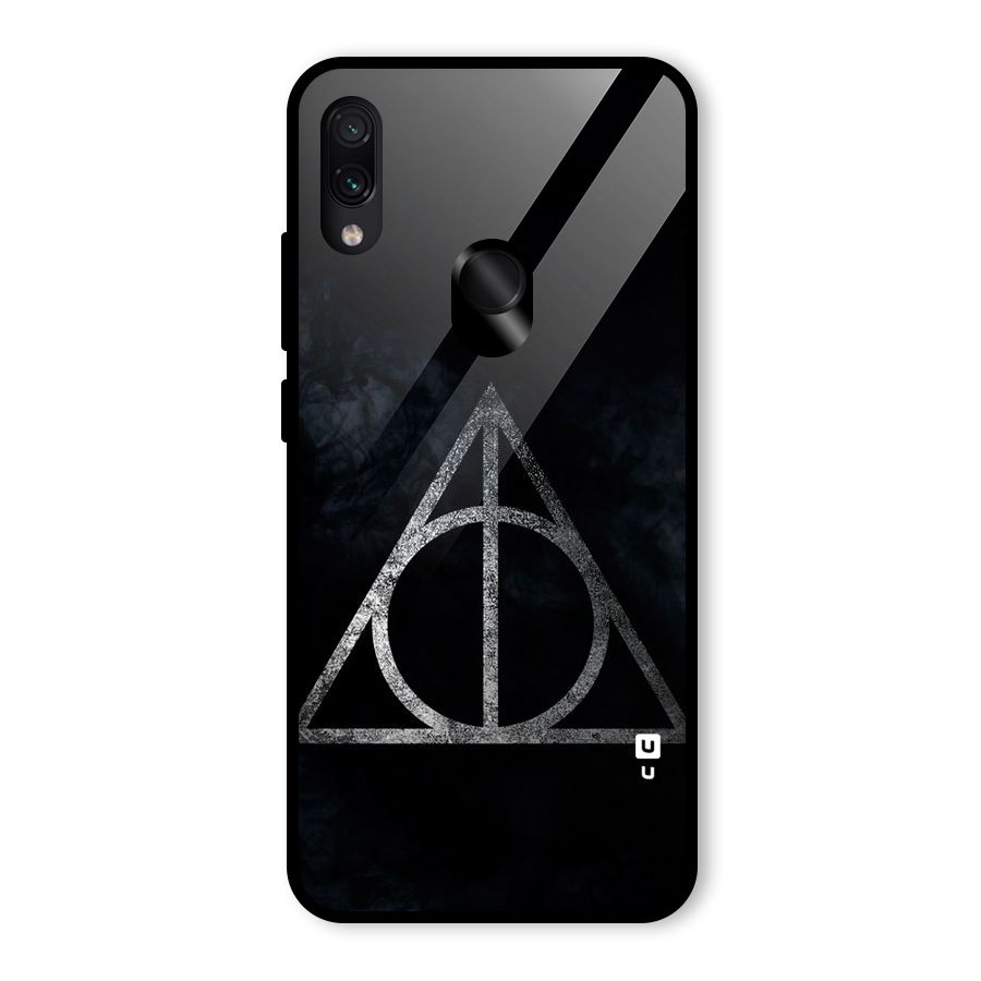 Rugged Triangle Design Glass Back Case for Redmi Note 7
