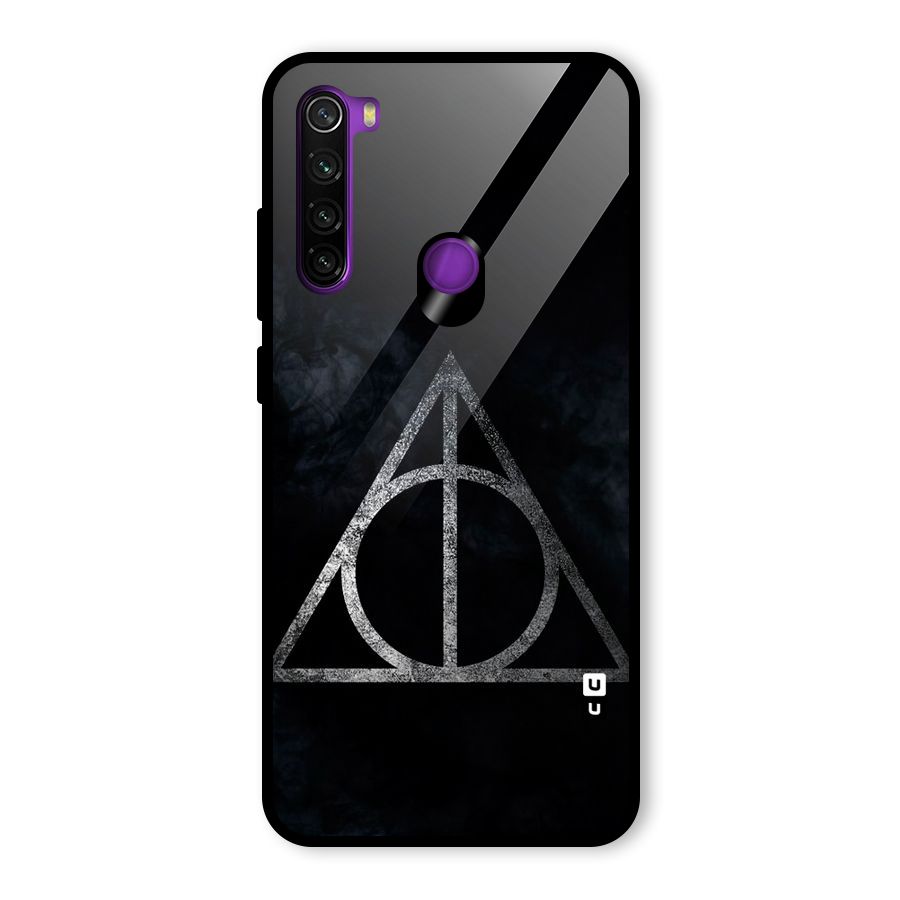 Rugged Triangle Design Glass Back Case for Redmi Note 8