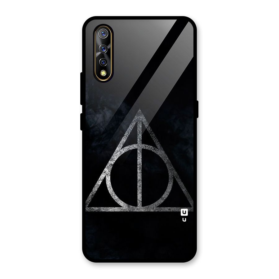 Rugged Triangle Design Glass Back Case for Vivo S1