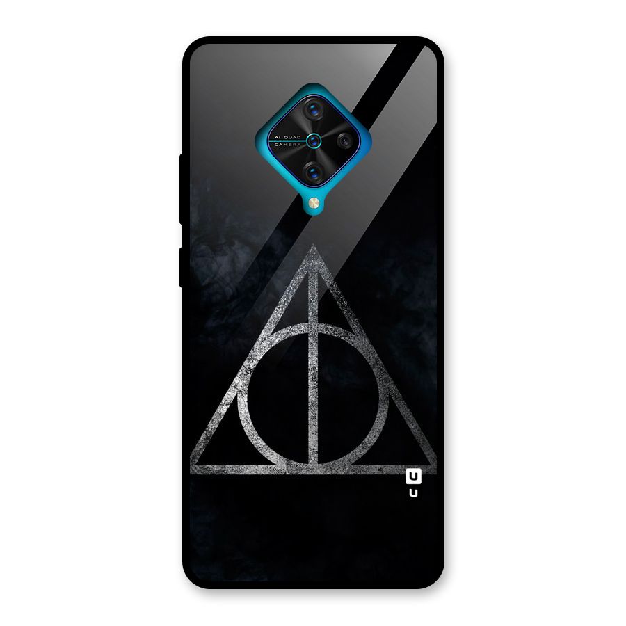 Rugged Triangle Design Glass Back Case for Vivo S1 Pro