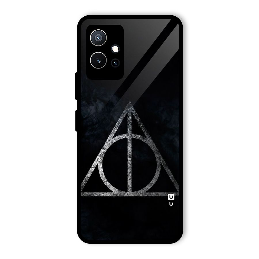 Rugged Triangle Design Glass Back Case for Vivo T1 5G