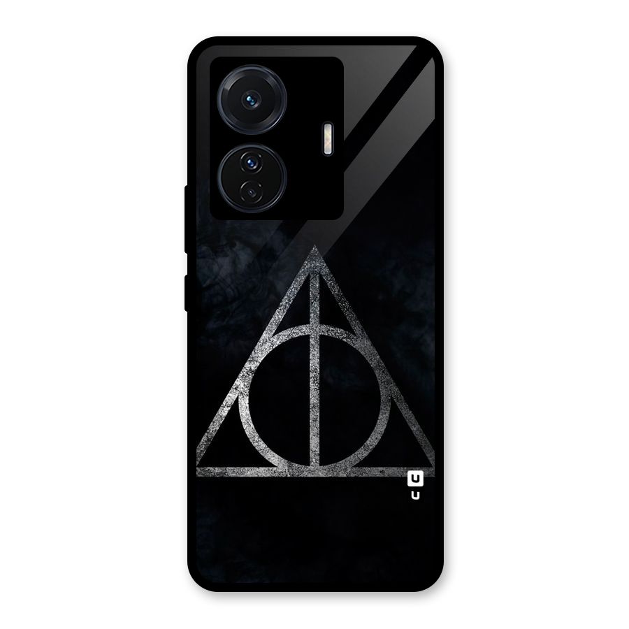 Rugged Triangle Design Glass Back Case for Vivo T1 Pro