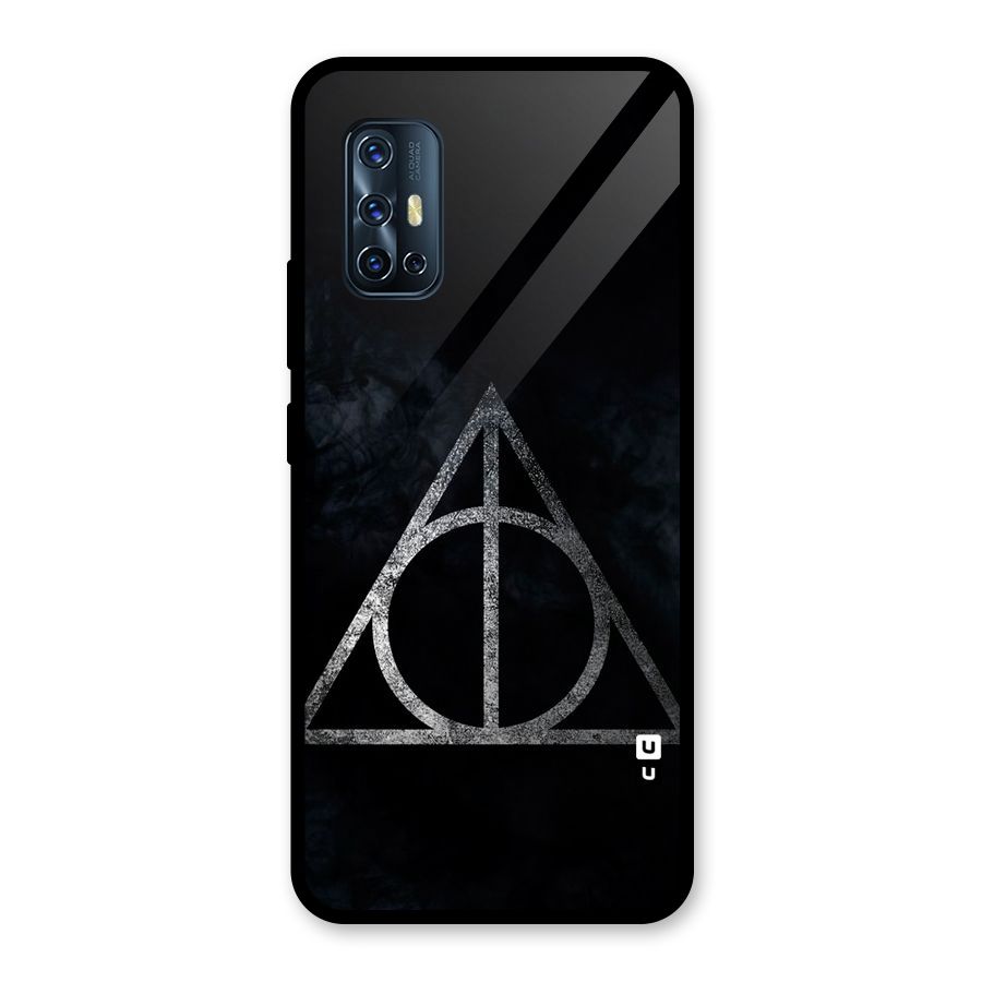 Rugged Triangle Design Glass Back Case for Vivo V17