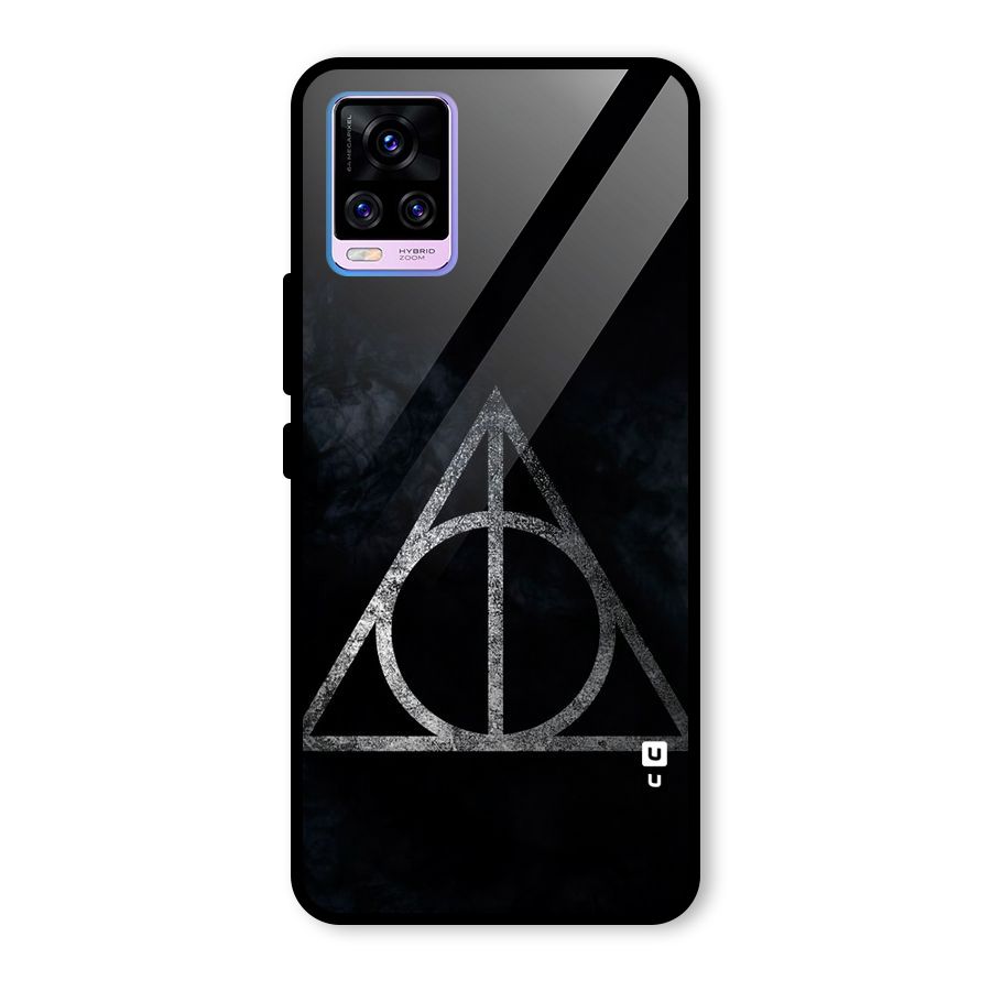 Rugged Triangle Design Glass Back Case for Vivo V20 Pro