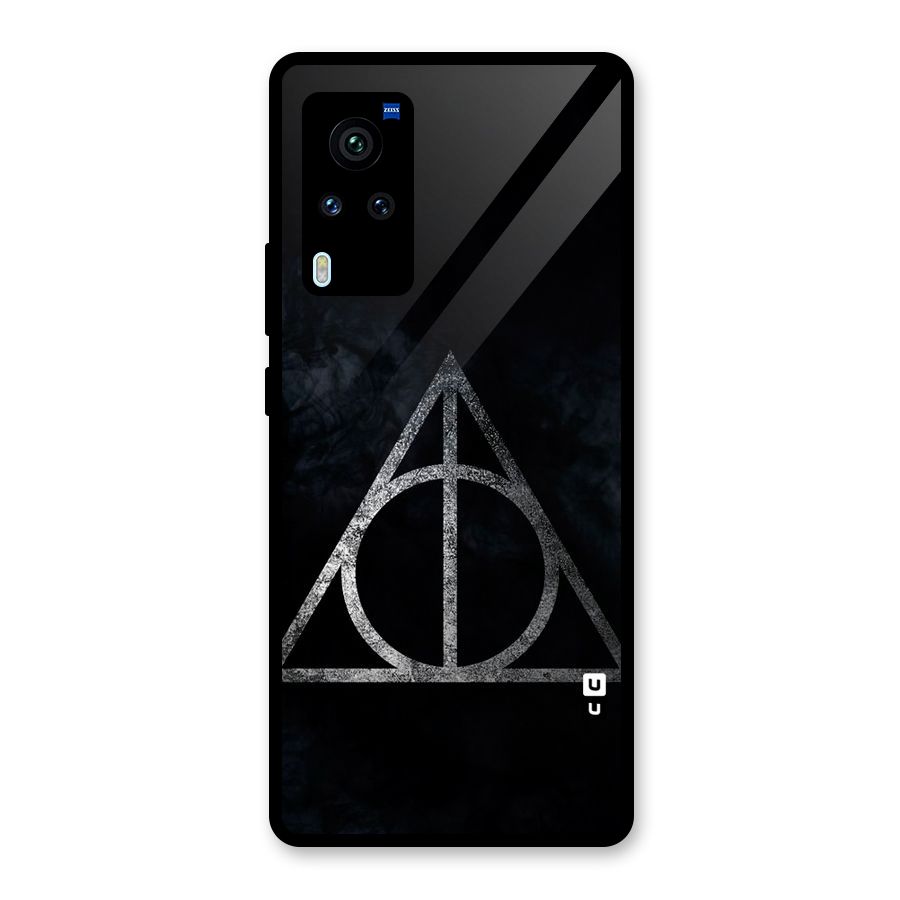 Rugged Triangle Design Glass Back Case for Vivo X60 Pro