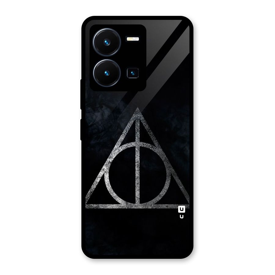 Rugged Triangle Design Glass Back Case for Vivo Y35