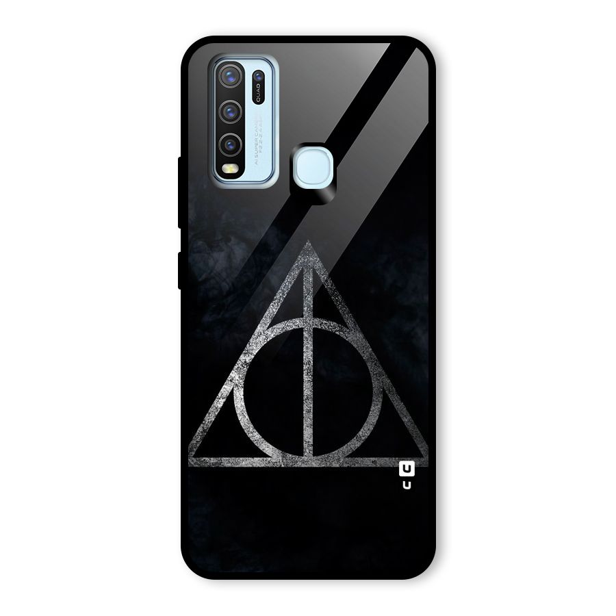 Rugged Triangle Design Glass Back Case for Vivo Y50