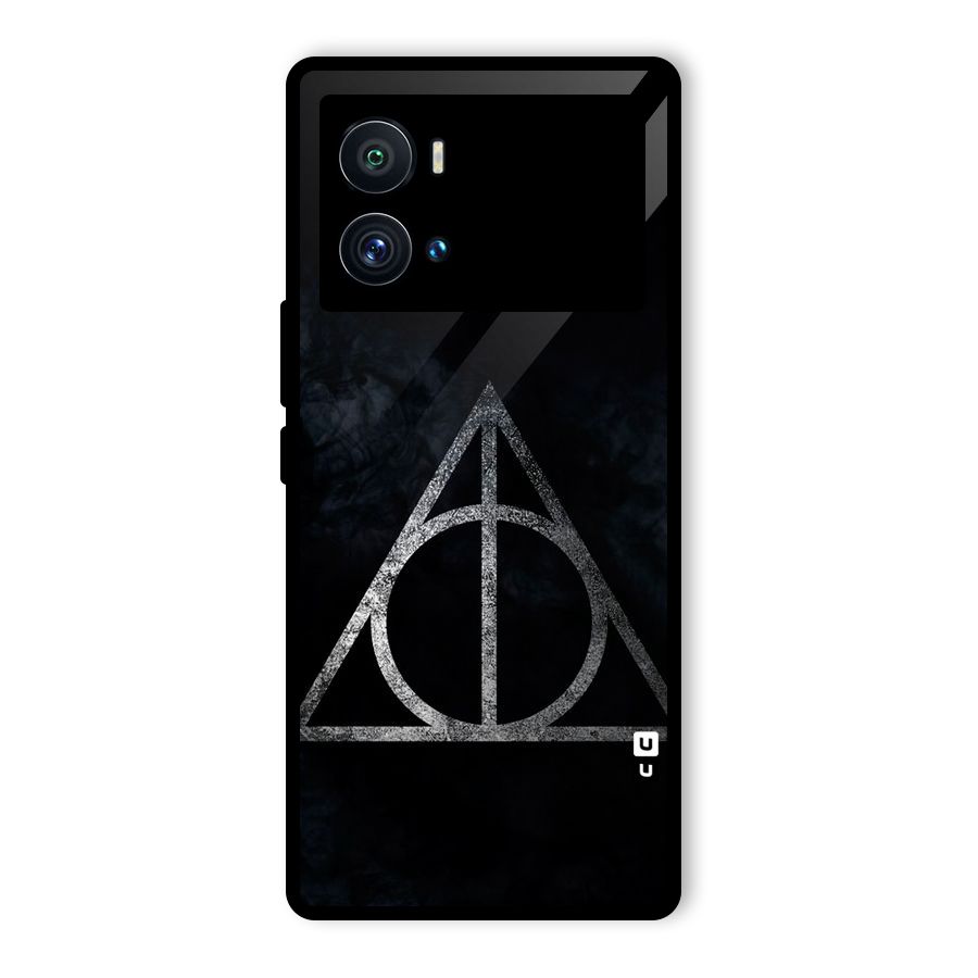 Rugged Triangle Design Glass Back Case for Vivo iQOO 9 Pro