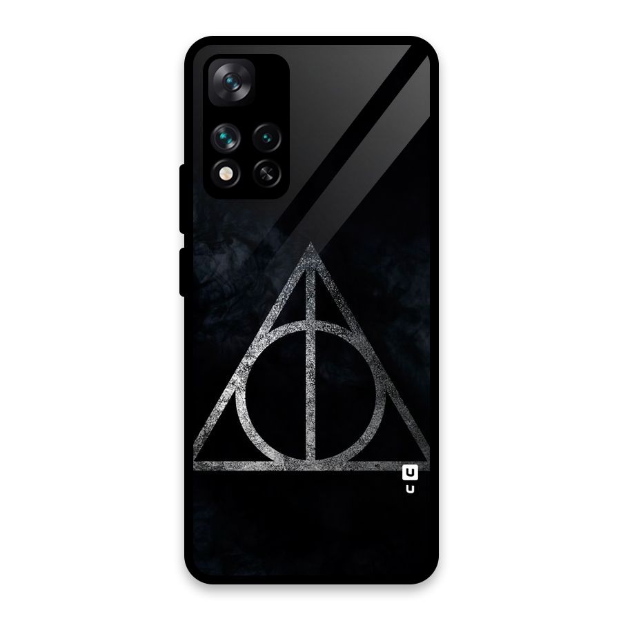 Rugged Triangle Design Glass Back Case for Xiaomi 11i 5G