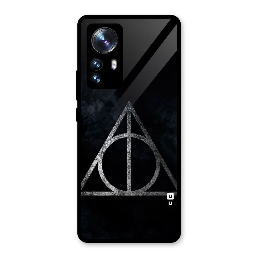 Rugged Triangle Design Glass Back Case for Xiaomi 12 Pro