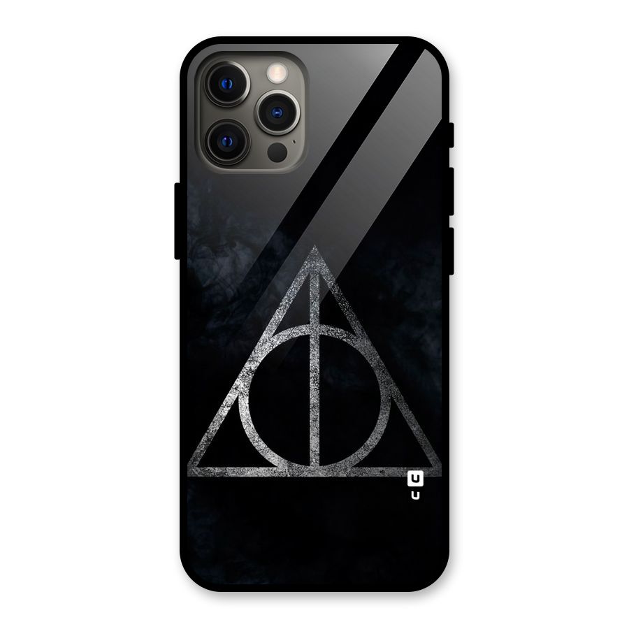 Rugged Triangle Design Glass Back Case for iPhone 12 Pro Max