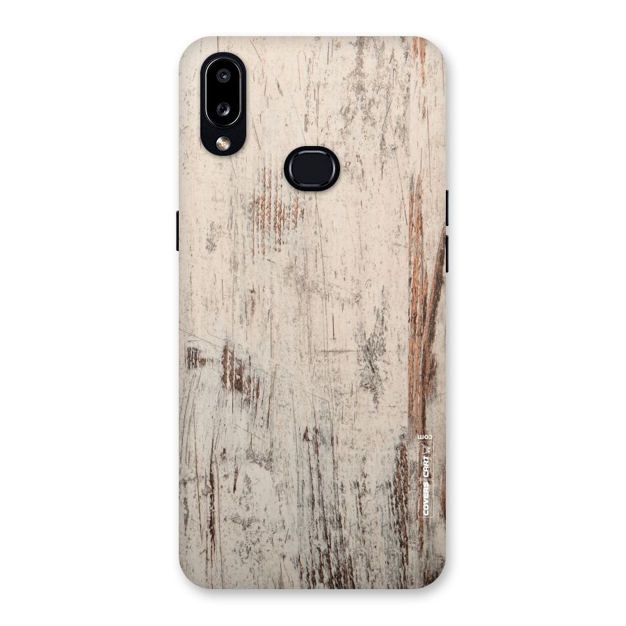 Rugged Wooden Texture Back Case for Galaxy A10s