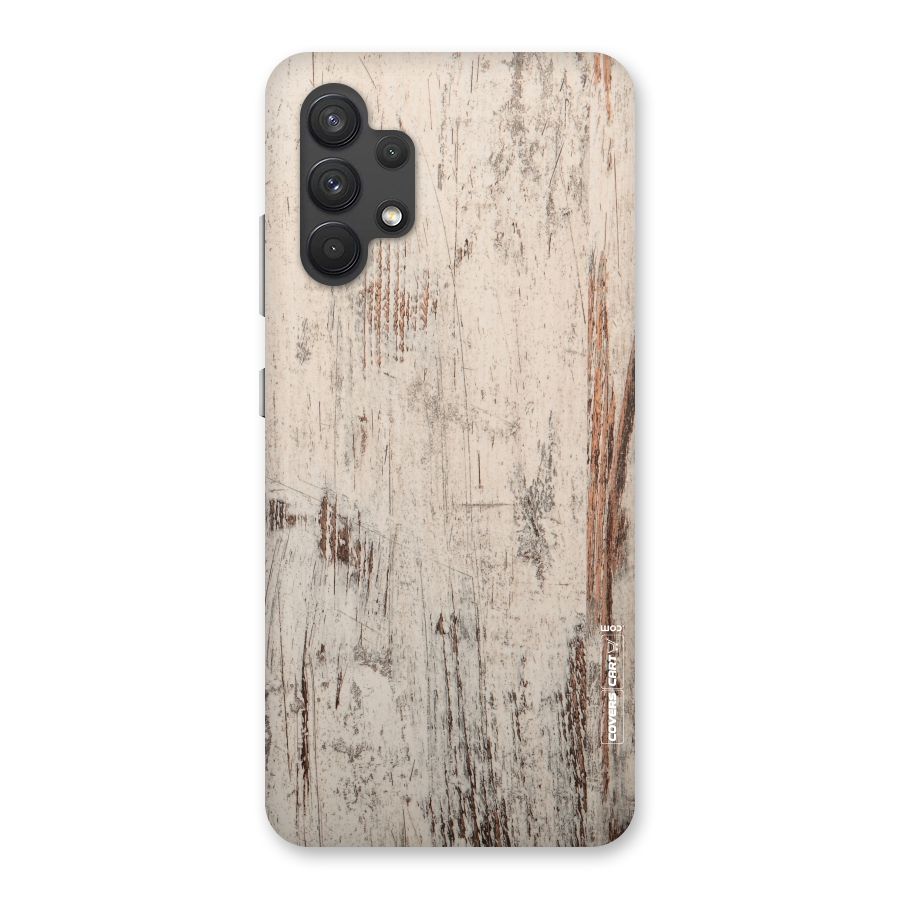 Rugged Wooden Texture Back Case for Galaxy A32