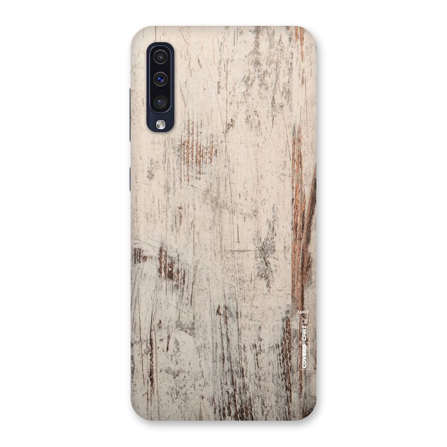 Rugged Wooden Texture Back Case for Galaxy A50s