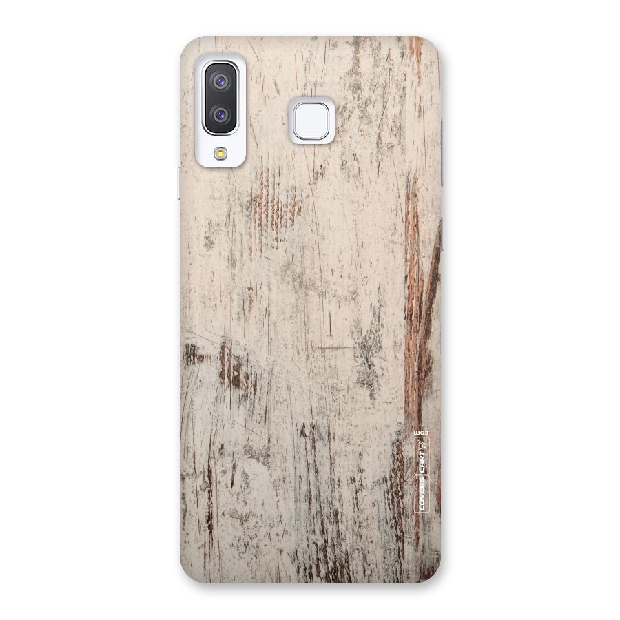 Rugged Wooden Texture Back Case for Galaxy A8 Star