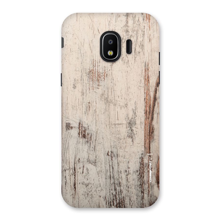 Rugged Wooden Texture Back Case for Galaxy J2 Pro 2018