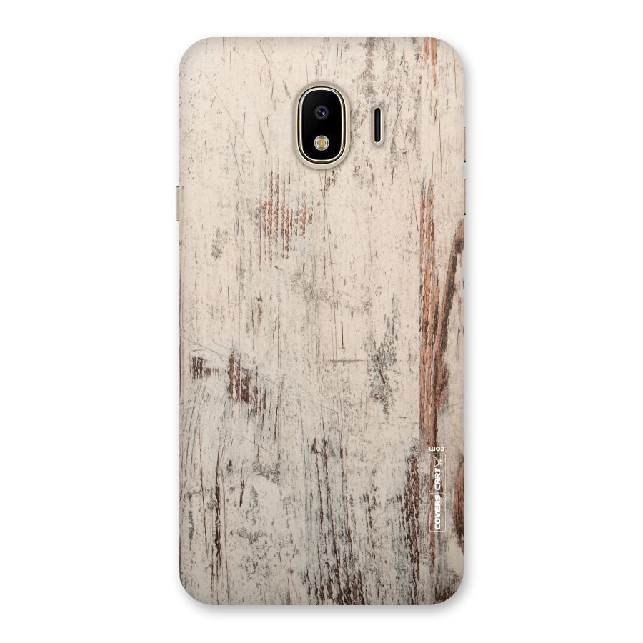 Rugged Wooden Texture Back Case for Galaxy J4