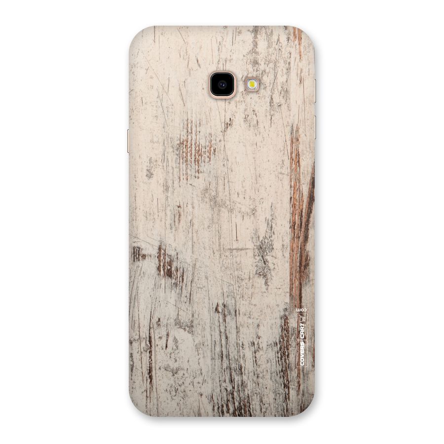 Rugged Wooden Texture Back Case for Galaxy J4 Plus