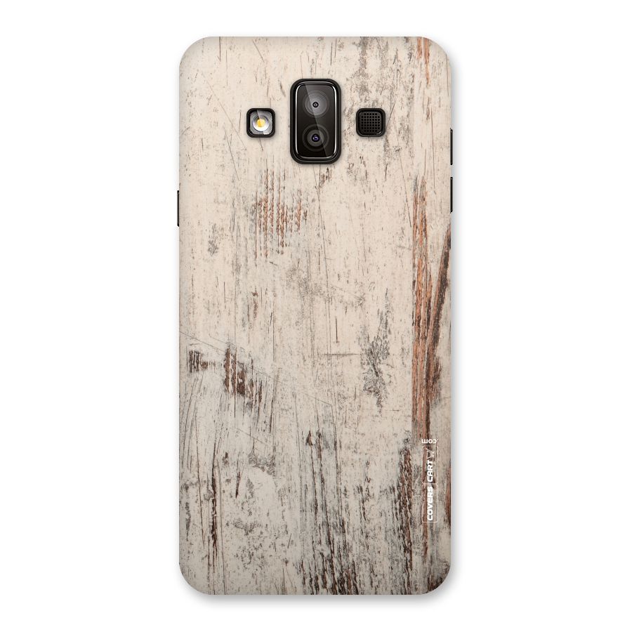 Rugged Wooden Texture Back Case for Galaxy J7 Duo