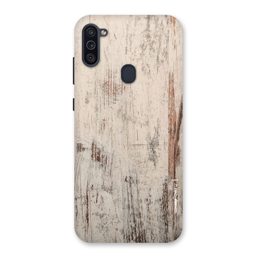 Rugged Wooden Texture Back Case for Galaxy M11